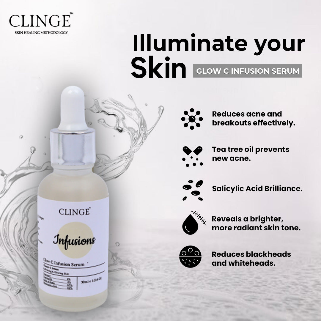 Glow C Infusion Serum- Vitamin C 2%, Skin Glowing serum.